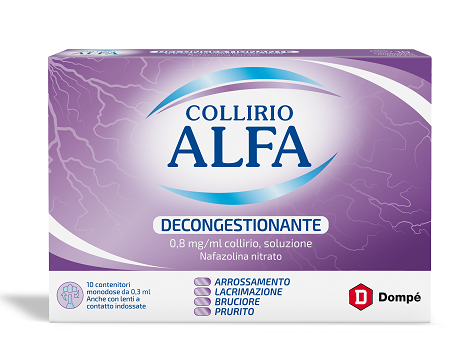 Collirio Alfa 0,8 mg/ml - 10 Monodosi da 0,3 ml